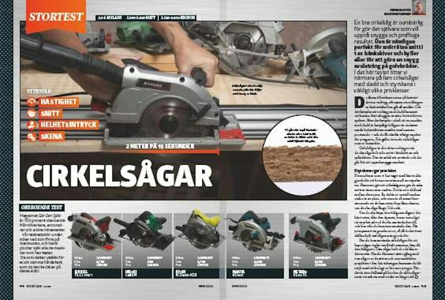 Cirkelsåg med skena Cirkelsåg med skena